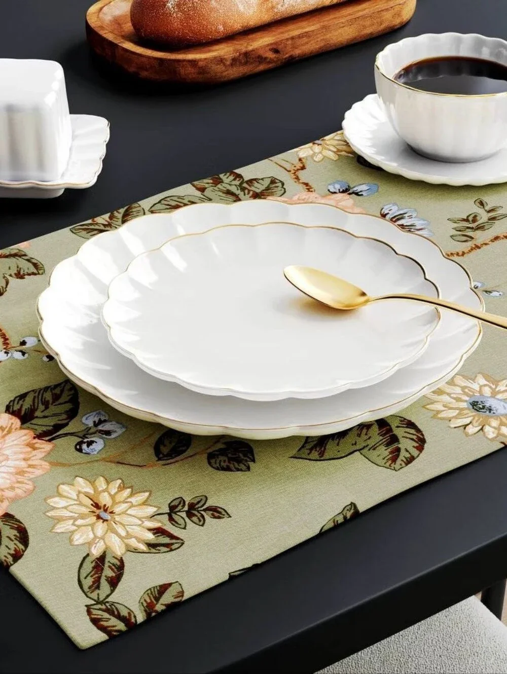 *NWOT* Threshold 2-pk Botanical Floral Placemat